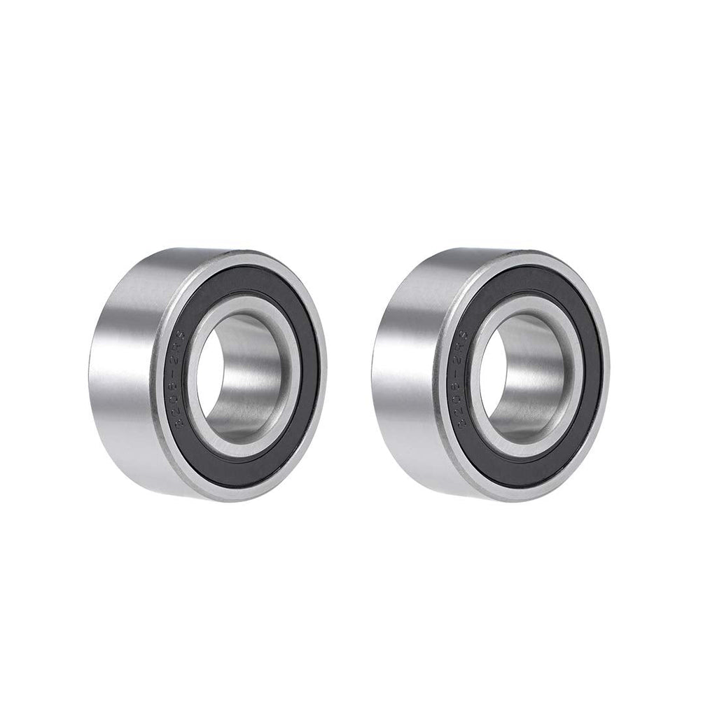  [AUSTRALIA] - uxcell 3206-2RS Angular Contact Ball Bearing 30x62x24mm Sealed Bearings 5206-2RS 2pcs