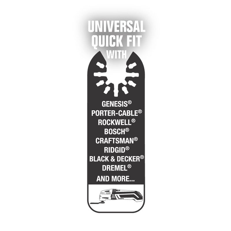  [AUSTRALIA] - Genesis GAMT711 Universal Quick-Fit 3 1/8" Hook-and-Loop Quick-Release Back Pad Power Tool Accessory for Sanding