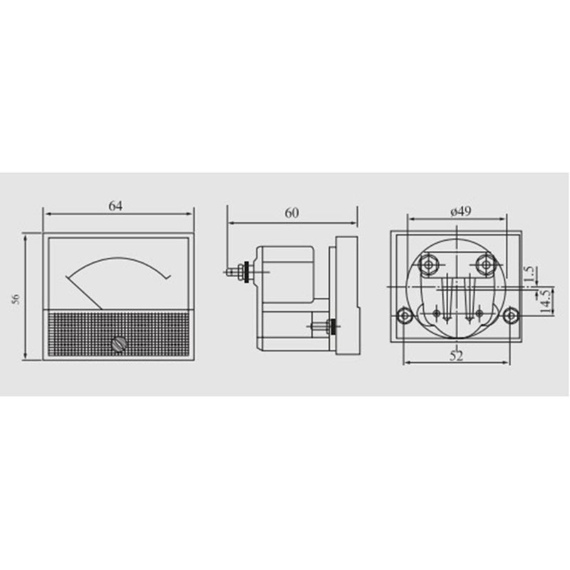  [AUSTRALIA] - uxcell 85C1-A Analog Current Panel Meter DC 5A Ammeter for Circuit Testing Ampere Tester Gauge 1 PCS