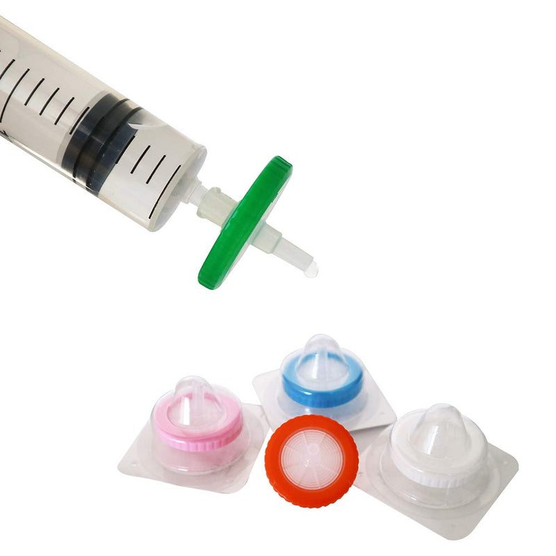 [Pack of 20] Syringe Filters [Sterilized Individually Packed] Hydrophilic PTFE Membrane Diameter 33mm Pore Size 0.45μm by Allpure Biotechnology (Hydrophilic PTFE, HPPTFE-33mm-0.45μm) - LeoForward Australia