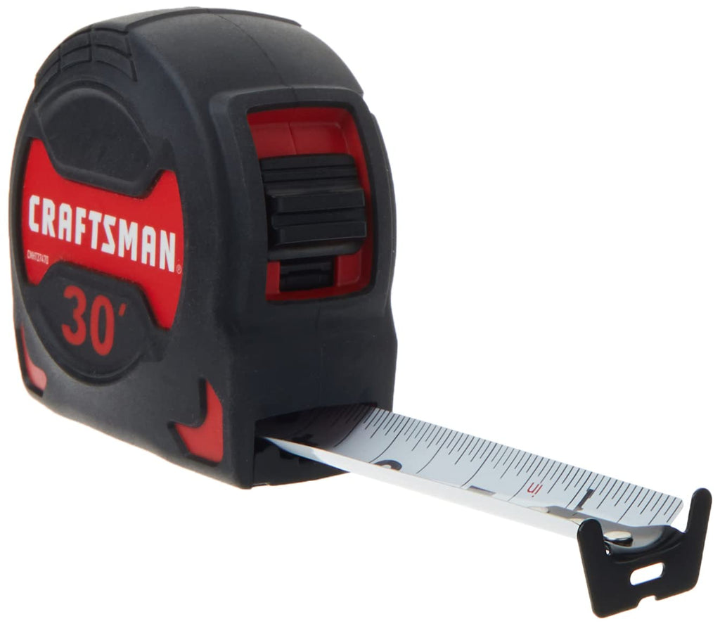  [AUSTRALIA] - CRAFTSMAN Tape Measure, Easy Grip, 30-Foot (CMHT37470S)