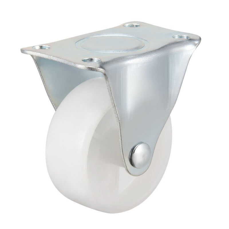  [AUSTRALIA] - uxcell Caster Wheels 2" Polypropylene with Top Plate 44LBS Capacity for Furniture Carts Workbench, White, Pack of 4