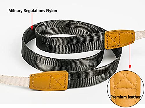  [AUSTRALIA] - Eorefo Camera Strap Camera Neck Strap with Quick-release Buckles for Mirrorless Camera.（Dark Gray） Dark Gray