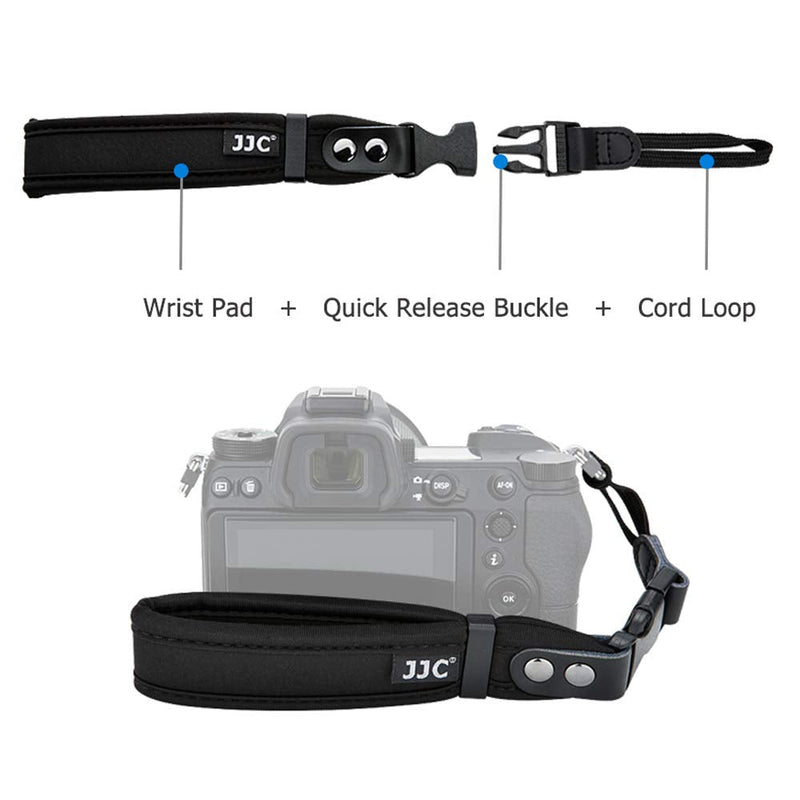  [AUSTRALIA] - JJC DSLR Camera Hand Wrist Strap for Canon T7 T6 T5 T3 T7i T6i T6s SL3 SL2 7D 6D 5D 80D 60D 70D 77D EOS RP Nikon D3500 D3400 D3300 D7500 D7200 D5600 D5500 D5300 ABS Quick Release Buckle for DSLR Camera