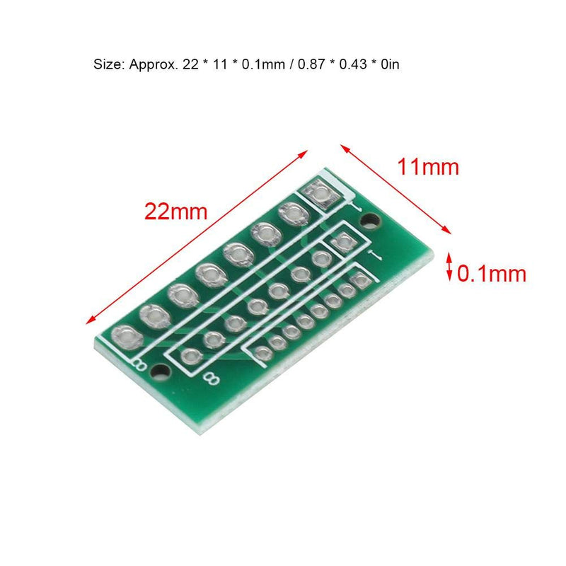  [AUSTRALIA] - Lazmin 10Pcs 1.27MM 2.0MM 2.54MM Adapter Plate Board 8PIN for Wireless Modules