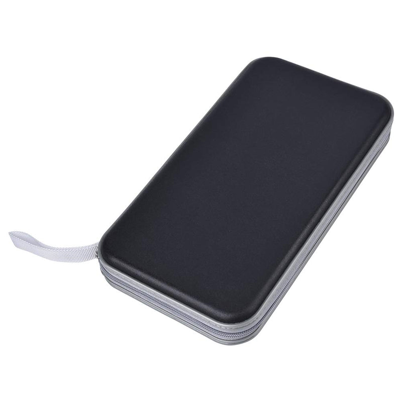  [AUSTRALIA] - alavisxf xx CD Holder, 72 Capacity CD/DVD Case Holder Portable Wallet Storage Organizer Hard Plastic Protective Storage Holder for Car Travel(72 Capacity, Black 72)