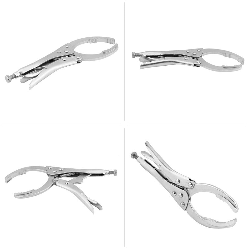  [AUSTRALIA] - Qiilu 10inch Car Oil Filter Wrench,Vehicle Adjustable Oil Filter Wrench Plier Spanner Removal Tool