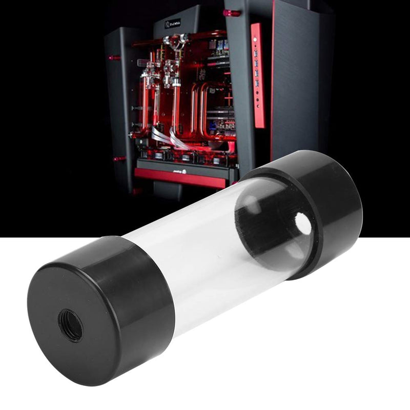  [AUSTRALIA] - Water Cooling Tank,150MM Transparent Cylindrical Water Tank,CPU Water Cooler Reservoir System Heat Sink Kit,with G1 / 4 Thread,for PC Computer,Safe to Use