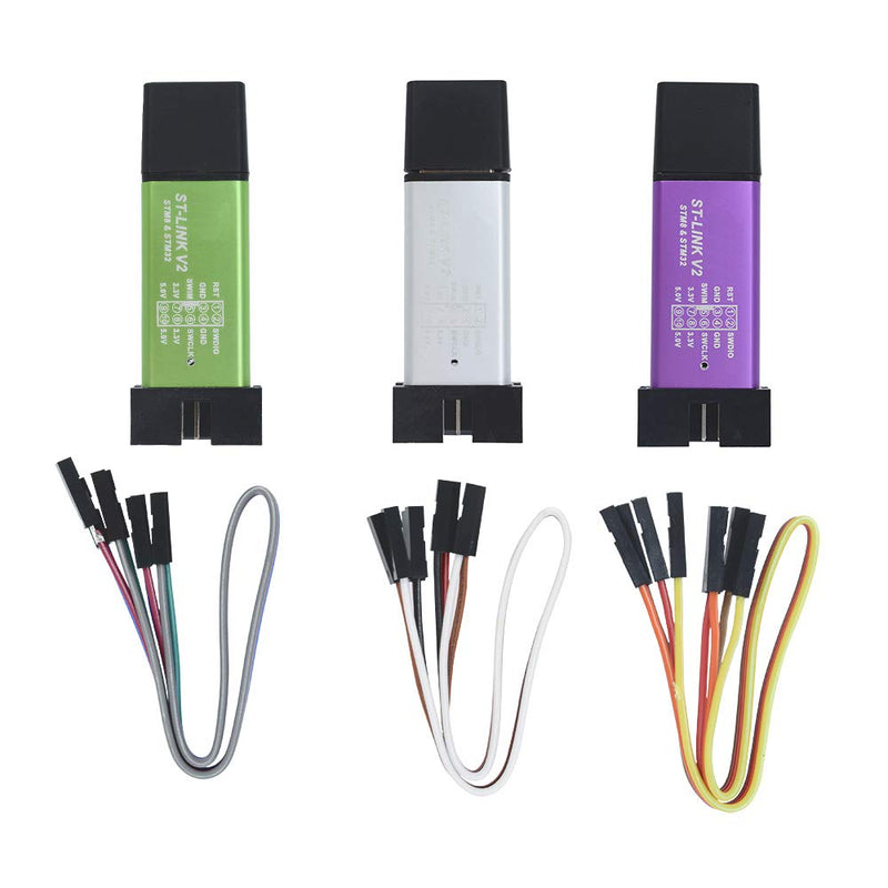  [AUSTRALIA] - Aideepen ST Link V2 Programming Unit Mini STM8 STM32 Emulator Downloader M89 New (Random Color)