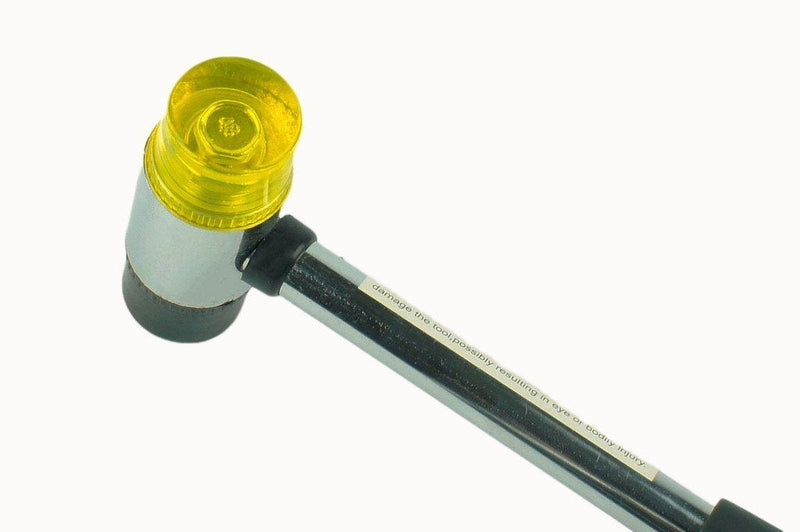  [AUSTRALIA] - AKOAK 25mm Dual Head Nylon Rubber Hammer Jewelers Metal Mallet,Multipurpose, Doublesided & Lightweight Mallet is Perfect for DIY Projects
