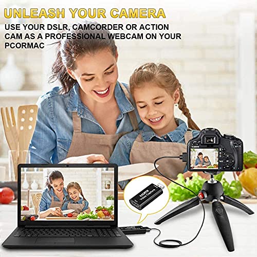  [AUSTRALIA] - HDMI Video Capture Card, 4K HDMI to USB Capture Card Full HD 1080P 30fps, Record via DSLR, Camcorder, Action Cam for Gaming, Streaming TV, Recorder Live Streaming Video for Windows Mac OS