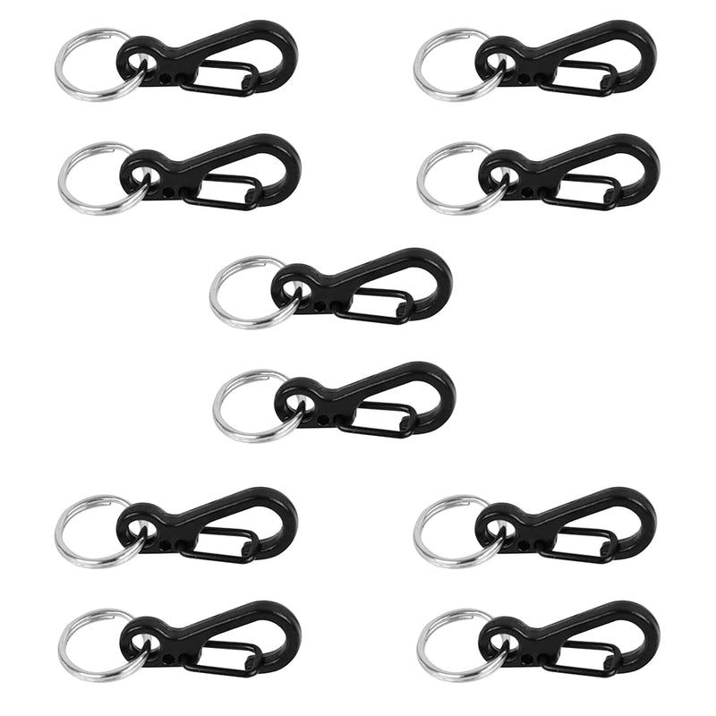  [AUSTRALIA] - Foto&Tech Small Quick Release Adapter Clip for Camera with Round Lugs for Camera Strap, 33lb Breaking Force (5 Set, Black) 5 Pieces