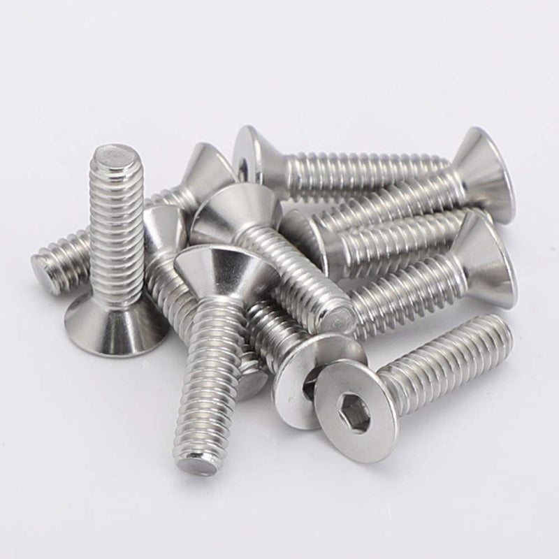  [AUSTRALIA] - 5/16-18 x 1-1/2" Flat Head Socket Cap Screws Countersunk Bolts, Allen Socket Drive, Stainless Steel 18-8, Full Thread, Bright Finish, 15 PCS 5/16-18 x 1-1/2" (15 PCS)