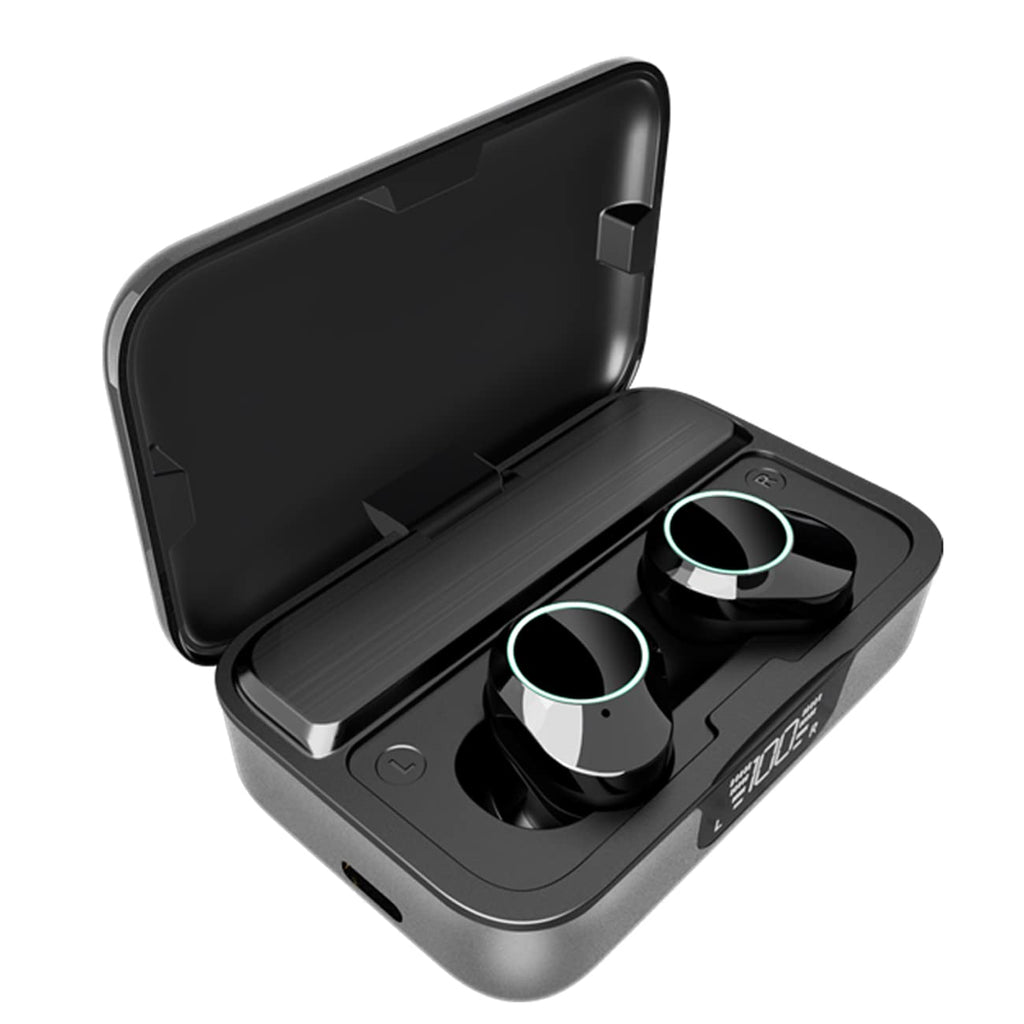  [AUSTRALIA] - Soonic Bluetooth V5.3 Earbuds, Wireless Noise Cancelling Earbud, Compatible with Apple Android, Built-in Microphone, IPX7 Waterproof Earbud, 3300 mAh Large Power (Grey) Grey