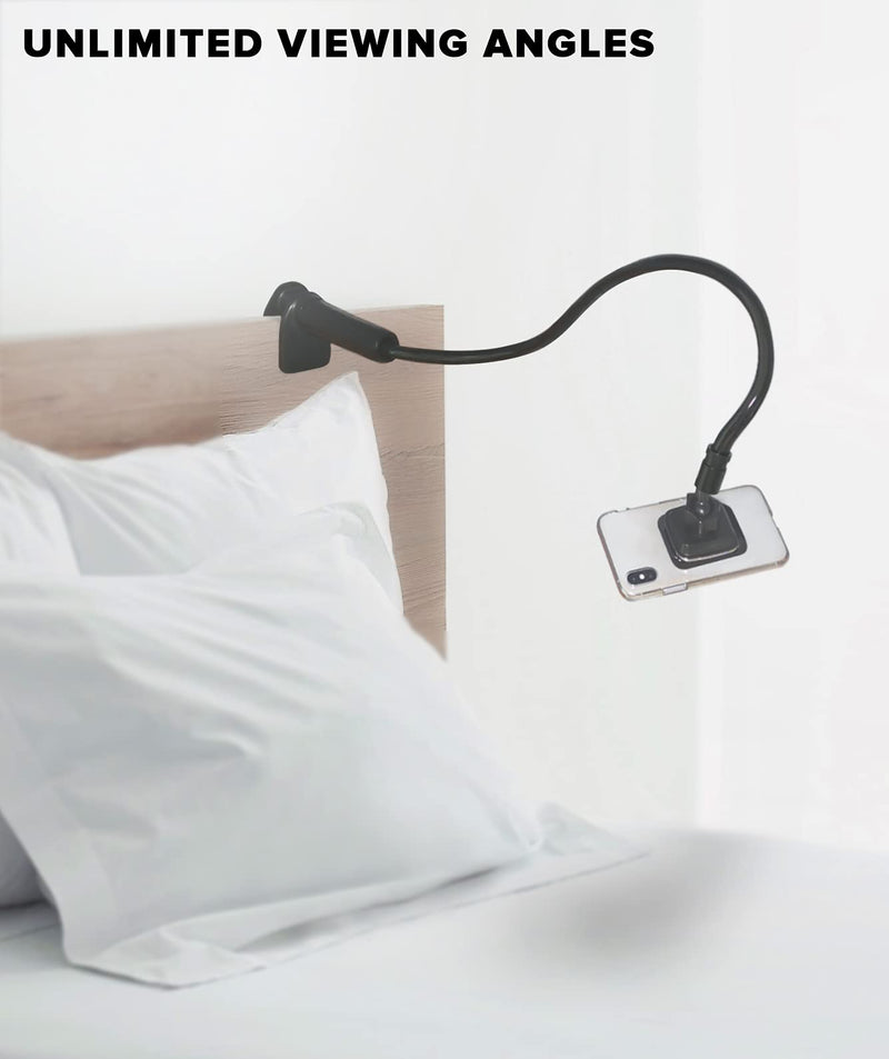  [AUSTRALIA] - [Upgraded] Magnetic Gooseneck Phone Holder Mount - Heavy Duty Magnetic Stand, Phone Accessories for Bed, Desk, Heavy Duty Magnet and Long Arm, Overhead Stand, Compatible with All Smartphones