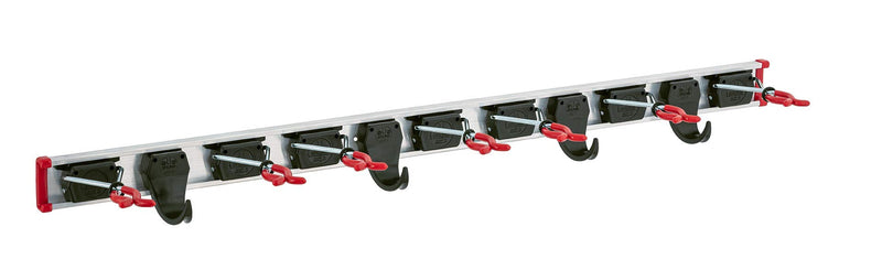  [AUSTRALIA] - BRUNS SB7.4.100 device holder set - 7 device holders 4 device hooks 1 guide rail 100 cm long medium 7 holders 4 hooks 1x 100cm bar