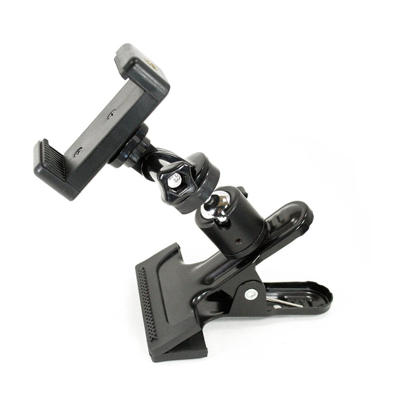  [AUSTRALIA] - Livestream Ball Head Clamping Phone Mount System: Includes Metal Clamp, Tripod Adapter, Screw Adapter & Smartphone Holder Clamp. Mount Your Phone to Anything, or Use with Sports Action Camera.