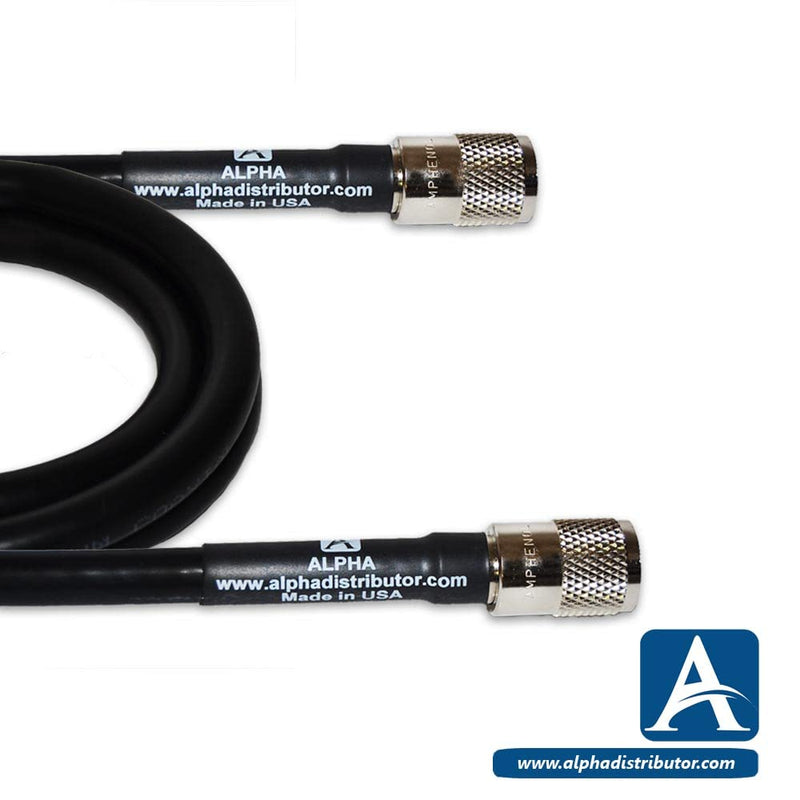  [AUSTRALIA] - Alpha RG8U / RG8 COAXIAL Cable with AMPHENOL’S PL-259 Hand SOLDERED - 15FT