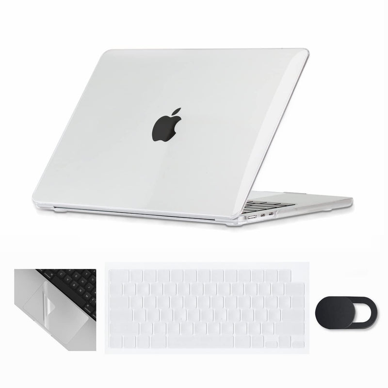  [AUSTRALIA] - Se7enline Compatible with MacBook Air 15 inch Case Clear M2 2023 Model A2941 Crystal Hard Laptop Cover for Mac Air 15.3-inch M2 Chip &TPU Keyboard Cover & Webcam Cover & Trackpad Protector,Clear 15.3 inch Crystal Clear