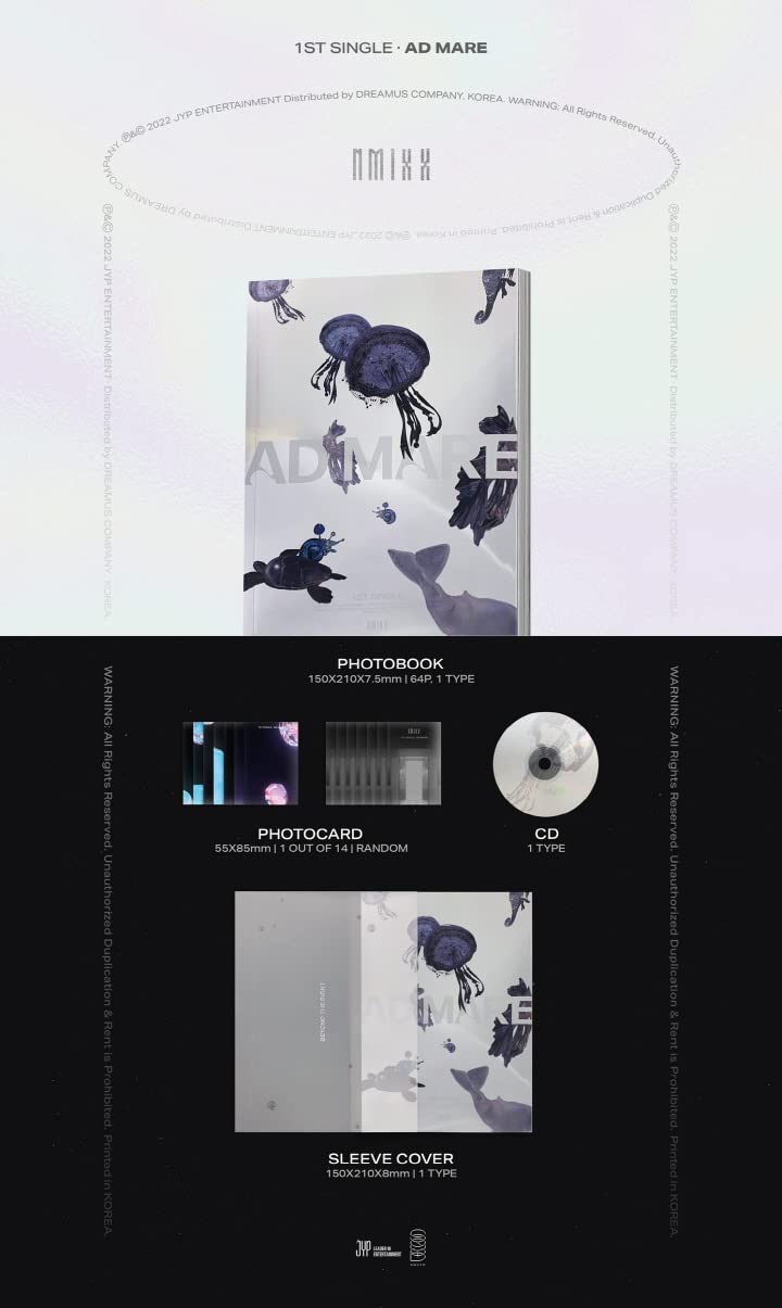  [AUSTRALIA] - NMIXX AD MARE 1st Single Album Light Version CD+64p PhotoBook+1p PhotoCard+Tracking Kpop Sealed