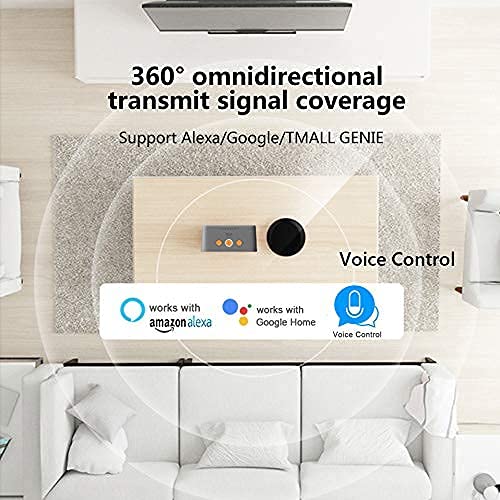  [AUSTRALIA] - Smart IR Remote Control,All in One IR Blaster Control, Universal Infrared Remote Control for TV DVD Air Conditioner STB etc,Compatible with Alexa, Google Assistant No hub IR with Adapter R4