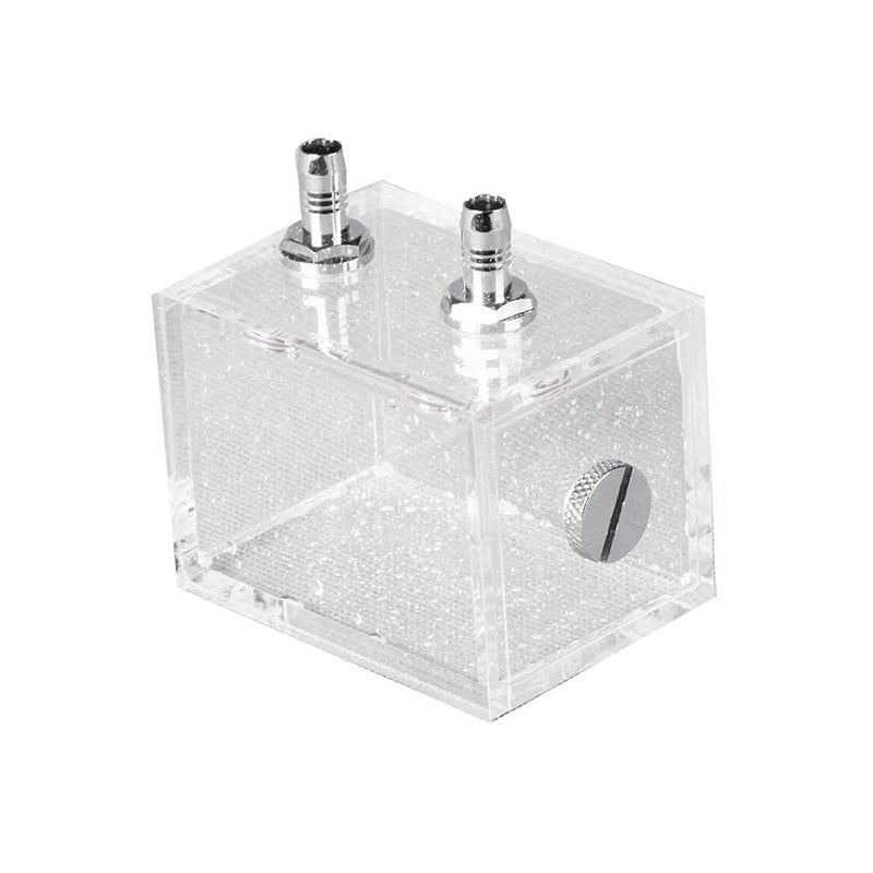  [AUSTRALIA] - 200ml Plastic Water Tank Cooling System PC Liquid Cooler Reservoir Acrylic Water Tank Water Cooling Fan Cooler for PC CPU Water Block