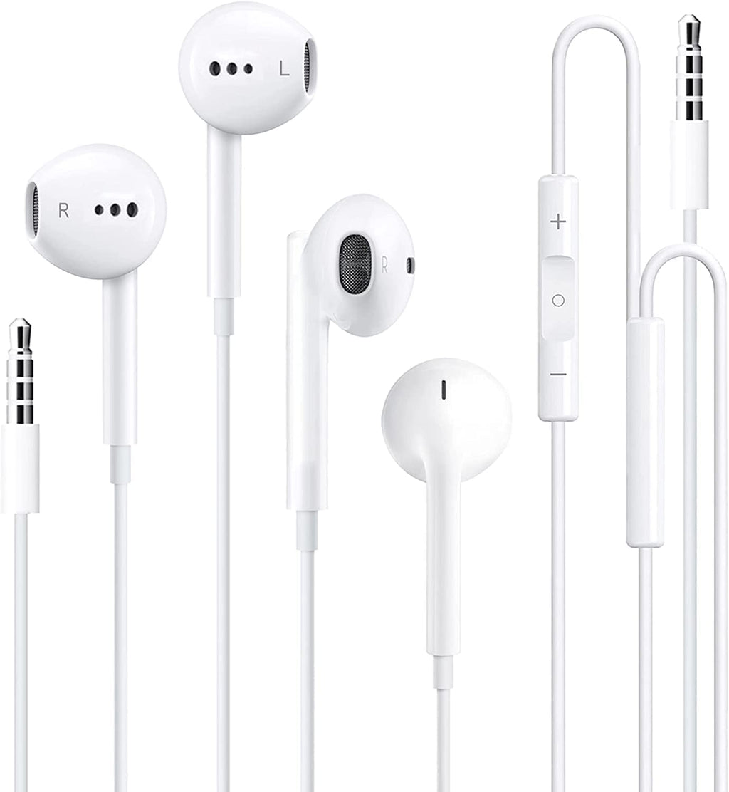  [AUSTRALIA] - [2 Pack]iPhone Headphones [Apple MFi Certified] Apple Earbuds Wired with 3.5mm Earphones (Built-in Microphone & Volume Control) Compatible with iPhone/iPad/iPod/PC, MP3/4 and Other 3.5mm Jack Devices