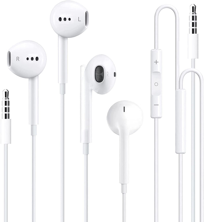  [AUSTRALIA] - [2 Pack]iPhone Headphones [Apple MFi Certified] Apple Earbuds Wired with 3.5mm Earphones (Built-in Microphone & Volume Control) Compatible with iPhone/iPad/iPod/PC, MP3/4 and Other 3.5mm Jack Devices
