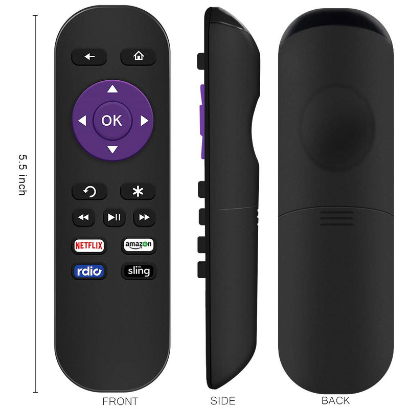 Gvirtue Remote Control Replacement for Roku 1, Roku 2(HD, XD, XS), Roku 3, Roku LT, HD, XD, XDS, Roku N1, Roku Express, Roku Express+ (4 Buttons) - LeoForward Australia