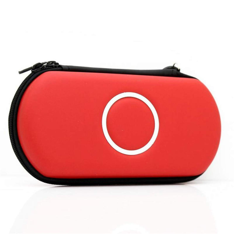  [AUSTRALIA] - ELIATER PSP Carring Case Portable Travel Pouch Cover Zipper Bag Compatible for Sony PSP 1000 2000 3000 Game Console Red