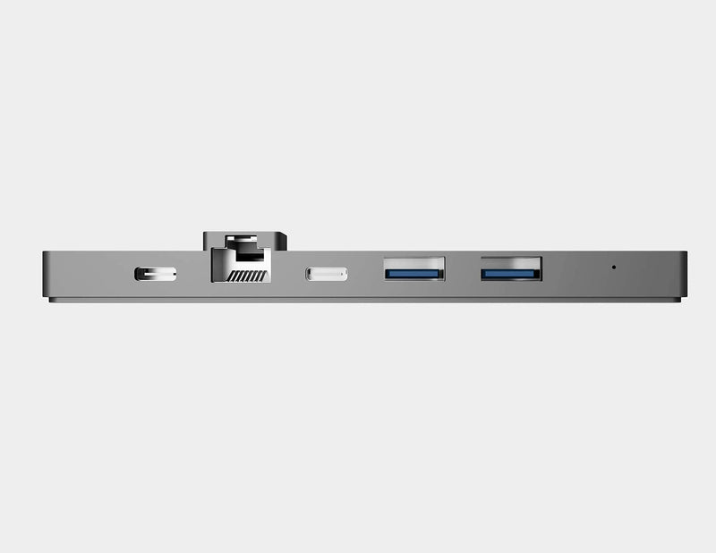 NOV8Tech USB C Hub for M1 MacBook Pro M1 2021/2020/2019/2018/2017/2016 & MacBook Air 2021-2018, 8 in 2 Gray USB Adapter, HDMI & Gigabit Ethernet, 100W Thunderbolt 3, SD 4.0 & MicroSD Reader, 2X USB 3 Space Grey - LeoForward Australia