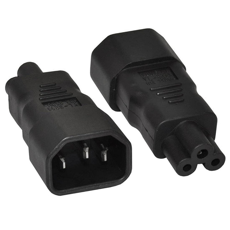  [AUSTRALIA] - chenyang C14 to C5 Converter IEC 320 C14 Socket to C5 Plug Power Adapter