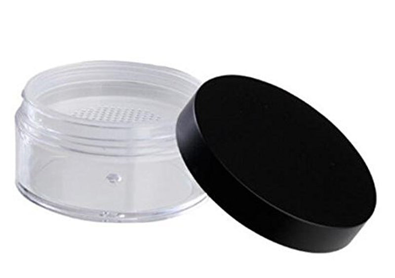 2 Pcs 50G 50ml Plastic Empty Powder Puff Case Face Powder Blusher Makeup Cosmetic Jars Containers With Sifter Lids - LeoForward Australia