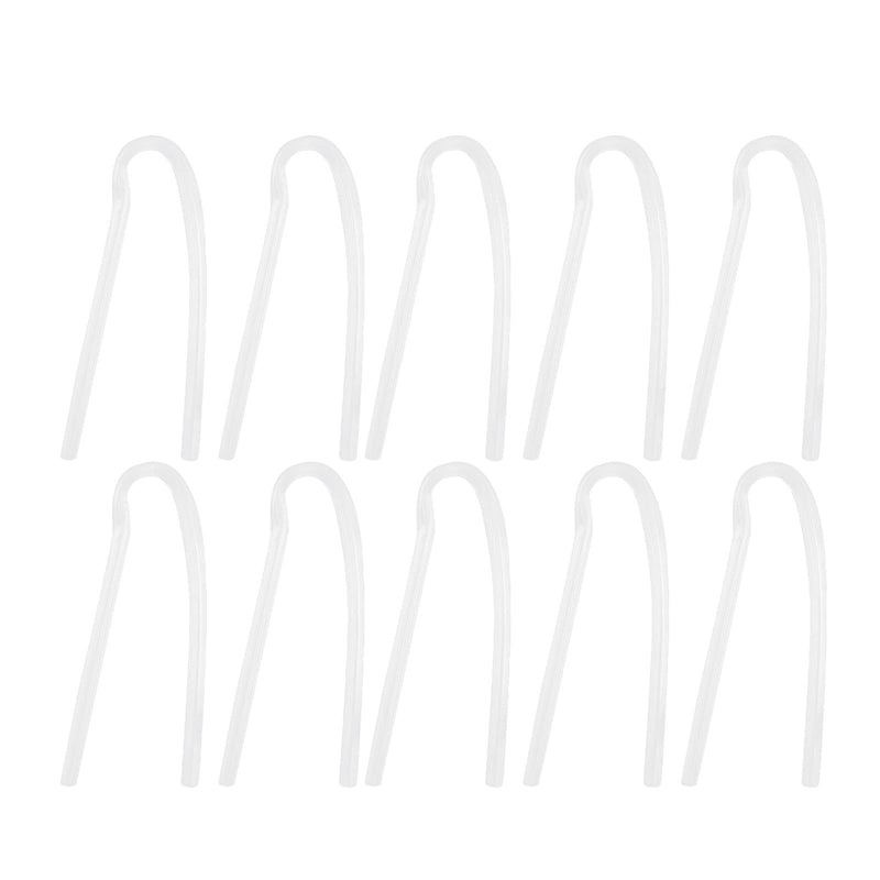  [AUSTRALIA] - Pack of 10 3 x 2 mm Replacement Hearing Aid Tubes, Flexible Pre-Curved R-Type BTE Earfit Hearing Aid Tubes for Most Hearing Aids