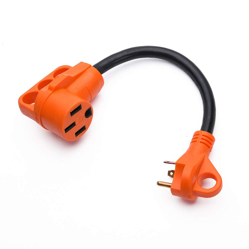  [AUSTRALIA] - MICTUNING 18 Inch 30A Male to 50A Female Heavy Duty Dogbone Electrical Adapter with Handle, 125V 3750W