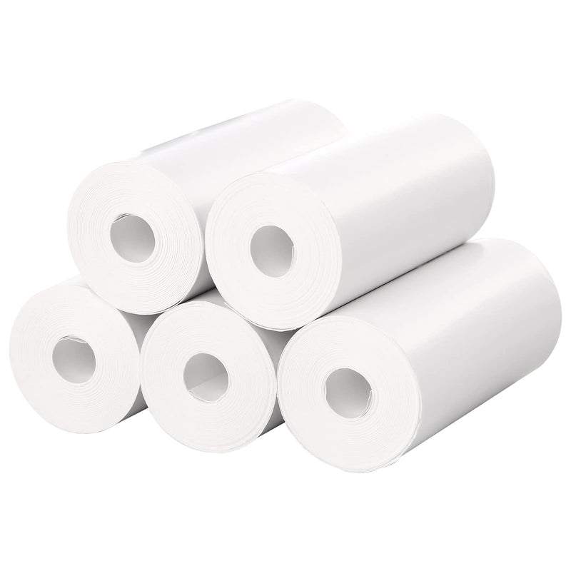  [AUSTRALIA] - 5 Rolls Kids Instant Camera Refill Print Paper-Photo Print Thermal Paper Compatible With Most Kids Camera Instant Print,2.2 x1 Inch,White 5 Rolls