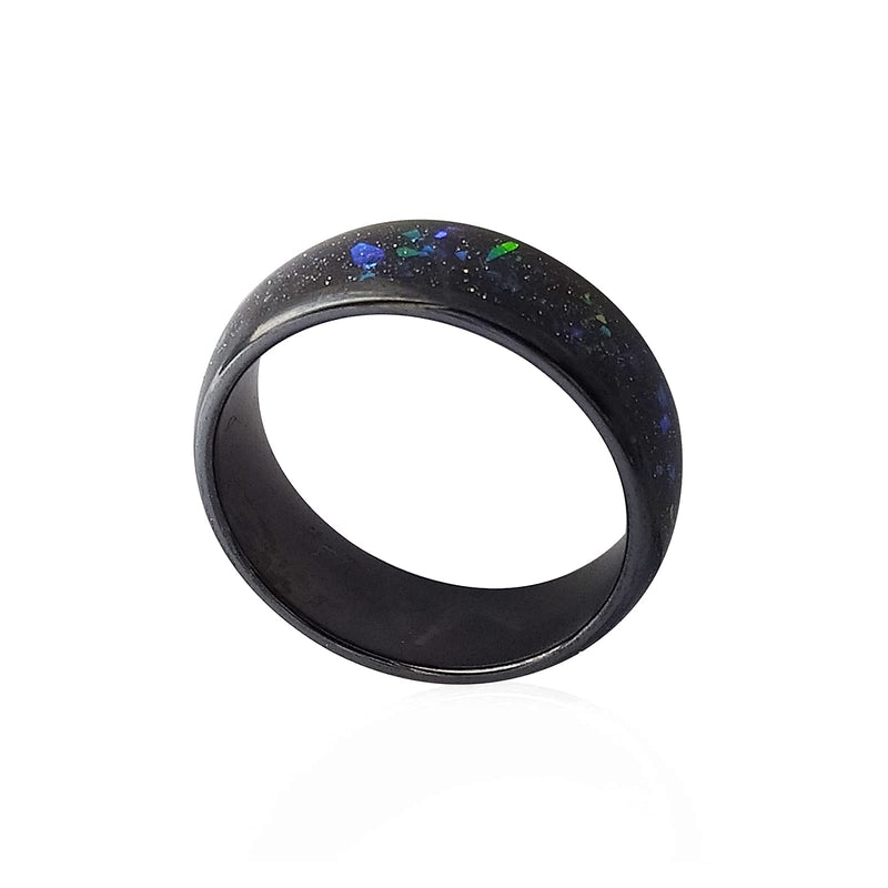  [AUSTRALIA] - HECERE Waterproof Ceramic NFC Ring, NFC 215 Chip Universal for Mobile Phone, All-Round Sensing Technology Wearable Smart Ring, Colorful Fragments Ring for Men or Women (Colorful Fragments Ring 20mm) Colorful Fragments ring 20mm