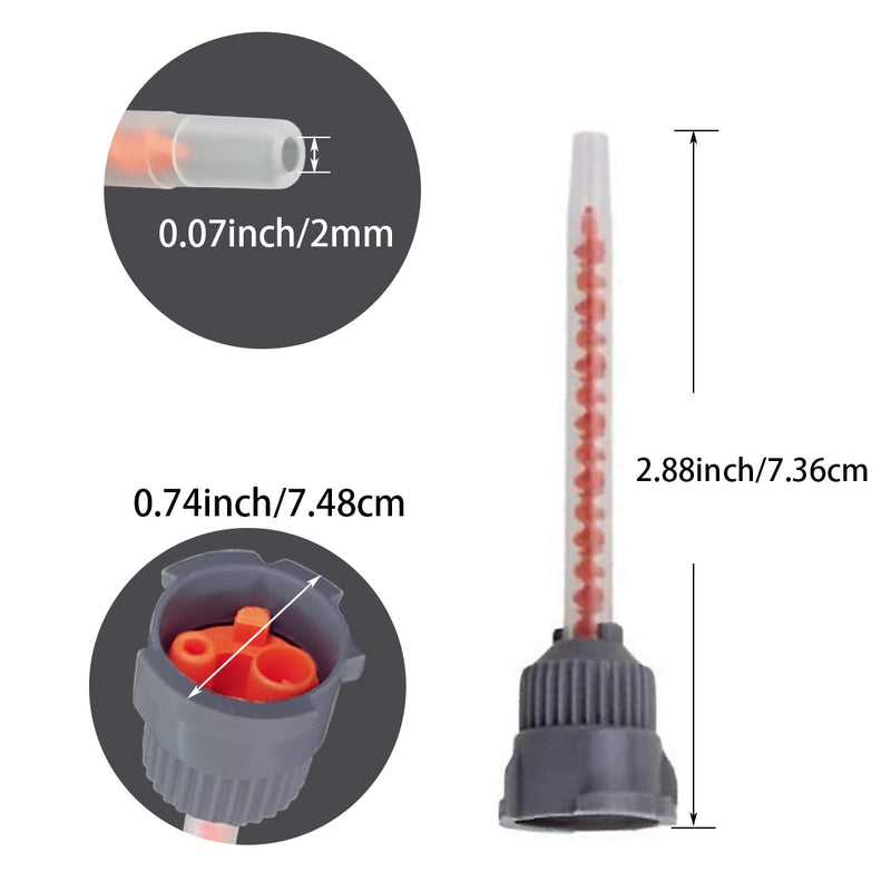  [AUSTRALIA] - 21 Pieces Mixing Nozzles Mixer Tubes Tip 10:1