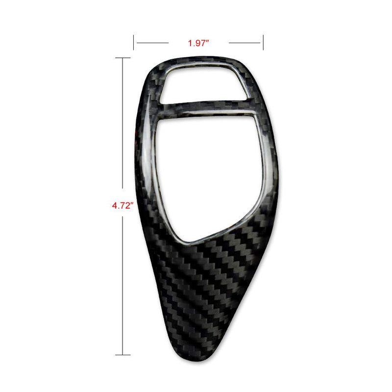 AIRSPEED Carbon Fiber Car Gear Shift Knob Cover Interior Trim for BMW F20 F21 F22 F23 F30 F32 F33 F34 F35 F36 F06 F12 F13 F25 F26 F15 F16 I8 Accessories Style C - LeoForward Australia