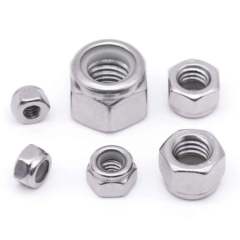  [AUSTRALIA] - 5/16-18 Nylon Insert Hex Lock Nuts Stainless Locknuts, Hex Drive, Bright Finish, 304 Stainless Steel 18-8 SS, Coarse Thread, 50 of Pack 5/16-18 (50 pcs)