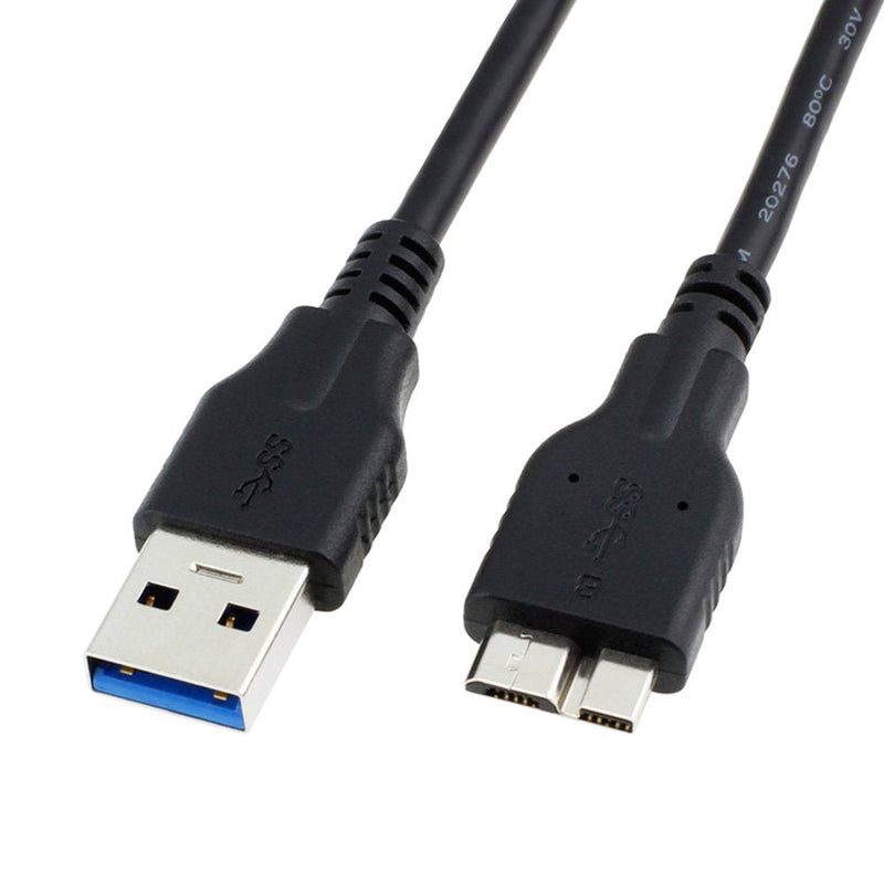  [AUSTRALIA] - QCEs USB 3.0 Cable, USB 3.0 A Male to Micro B Cable 3.3FT Cord Compatible with WD My Passport and Elements Portable External Hard Drive, Toshiba, Seagate, Samsung Galaxy S5, Note 3