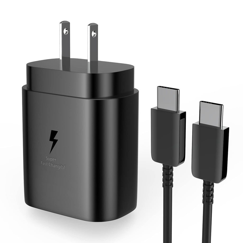  [AUSTRALIA] - USB C Charger Fast Charging Super Type C Cable Android 25w Watt Pd Box Cell Phone Wall Block Adapter Cord Power Compatible with Samsung LG Galaxy Note S9 S8 S20 A71 S10 S21 Ultra Plus