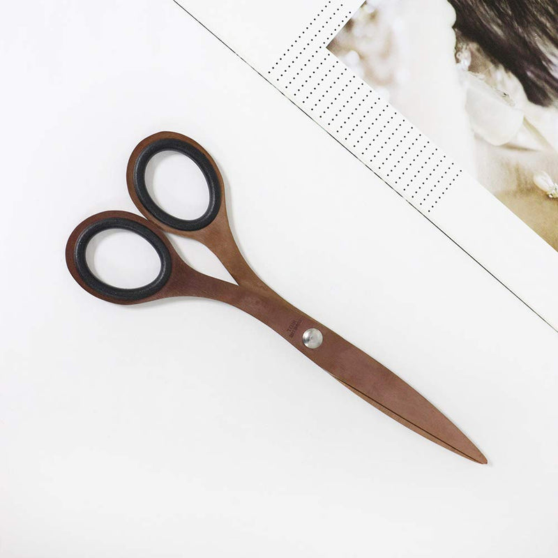  [AUSTRALIA] - MultiBey Gold Scissors Recycled Multipurpose Stainless Steel Cutting Tool Left & Right Handed Shears Heavy Duty (Rose Gold, 6.7inch) Rose Gold