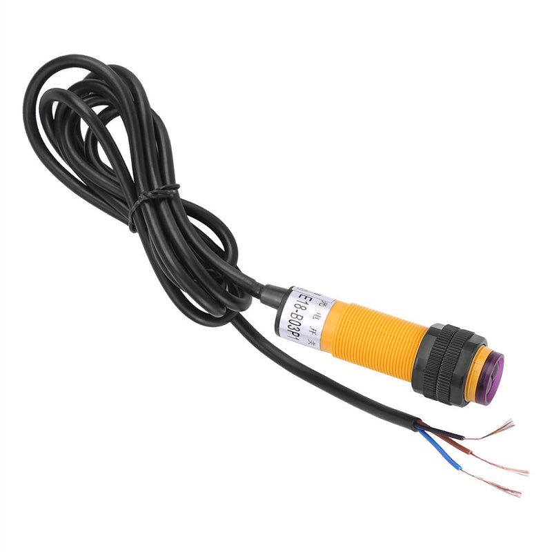  [AUSTRALIA] - Photoelectric barrier proximity sensors limit switch, photoelectric sensor E18-B03P1 5-30cm DC 3 wire 6-36V PNP IR photoelectric switch photo