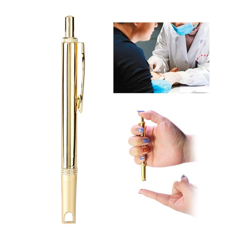  [AUSTRALIA] - Blood lancet pen, pure copper, painless lancing pen cupping, acupuncture therapy, lancet blood test device