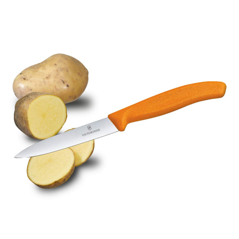 [AUSTRALIA] - Victorinox Swiss Classic Paring Knife, 3.9 inches, Orange