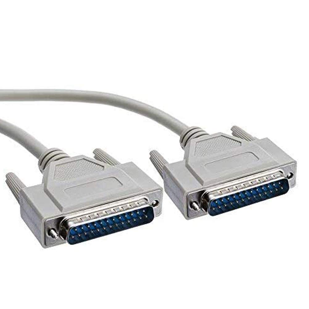  [AUSTRALIA] - Yohii 14.7 Ft/ 4.5M DB25 Male to Male Parallel Printer Extension Cable Serial RS232 Cable
