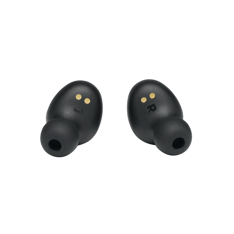  [AUSTRALIA] - JBL Tune 115TWS True Wireless in-Ear Headphones - JBL Pure Bass Sound, 21H Battery, Bluetooth, Dual Connect, Wireless Calls, Music, Native Voice Assistant (Black) Black