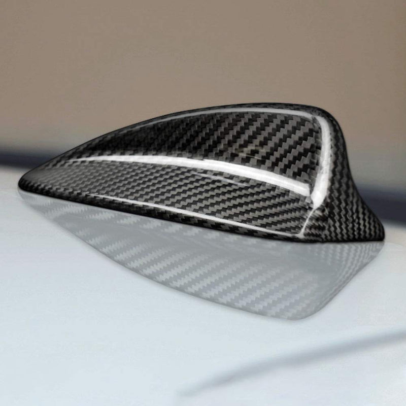 AIRSPEED Carbon Fiber Car Shark Fin Antenna Cover Radio Signal Base for BMW E91 X1 E84 Accessories (Black) - LeoForward Australia