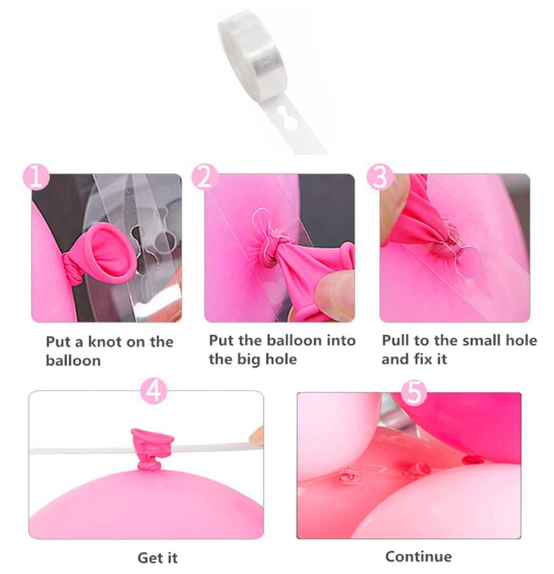  [AUSTRALIA] - Balloon Arch Garland Decorating Strip, Balloon Decorating Strip, Dot Glue, for Party Easy to Make Balloon Garland(Upgraded Version) Pack of 2